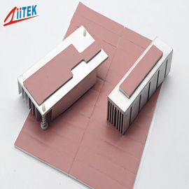 Pink Heat Dissipation Fins Thermal Gap Filler For LED - lit Lamps -40 - 160℃ Continuos Use Temp 1.0 W/m-K