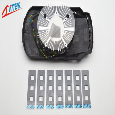 LED 点灯ランプ シリコーン熱伝導性パッド 5.0W/MK、灰色の放熱ゴム シート -50 に 200℃